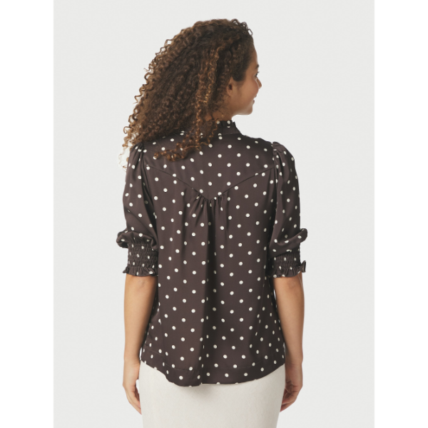 168484_676_3 Neo Noir Blouse Diana Dot 168484 D. Bruin