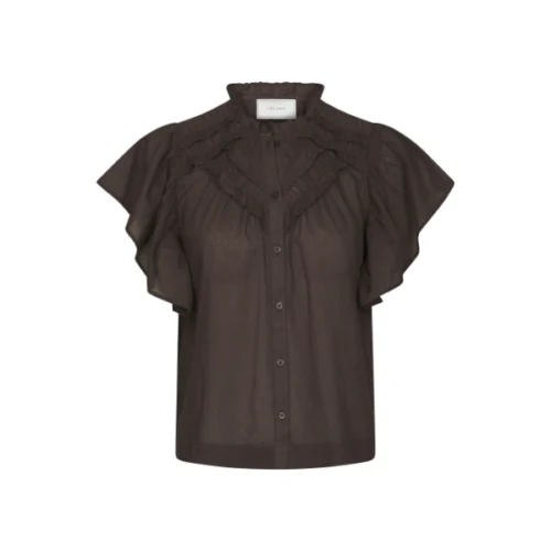 Neo Noir Blouse Vinsa 169039 Donker Bruin