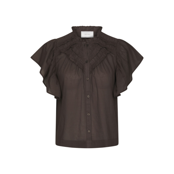 169039_676_0 Neo Noir Blouse Vinsa 169039 Donker Bruin