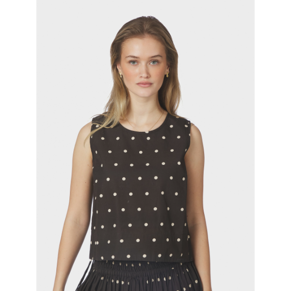 169334_676_2 Neo Noir Top 169334 Polly Dark brown Dot