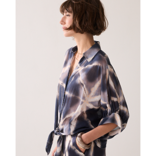 2s3499-12458SE413_3 Summum Blouse 2s3499-12458 Blue Noir