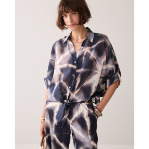 2s3499-12458SE413_T Summum Blouse 2s3499-12458 Blue Noir