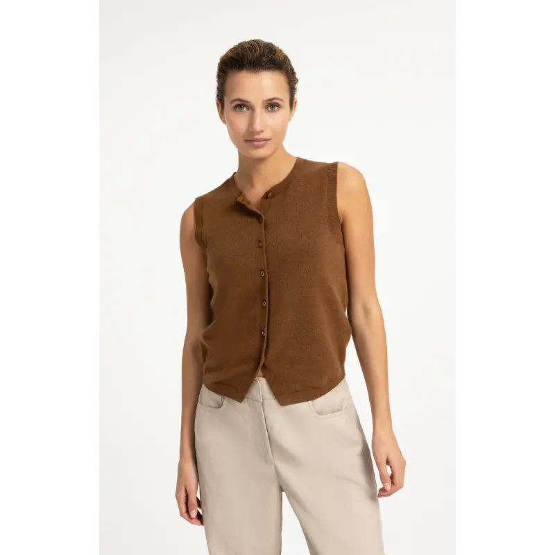 Yaya Gilet 01-010170-608 Bruin