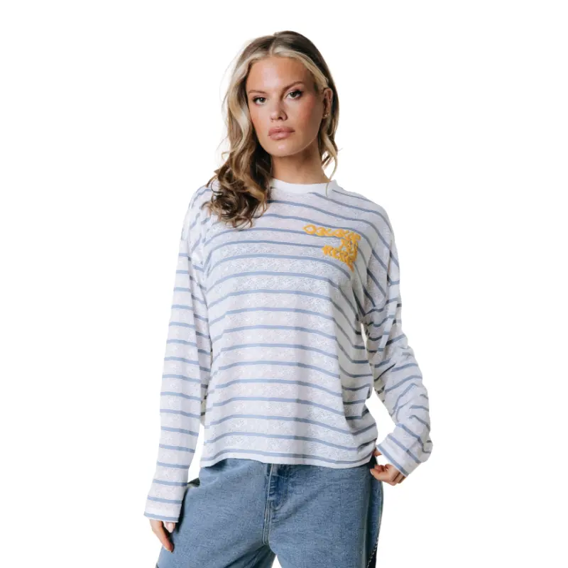 Colourful-Re_AutumnWinter-2026_103_WB118404 Colourful Rebel T-Shirt WB118404 103 White/Blue