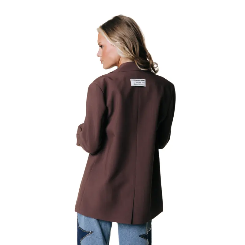 Colourful-Re_AutumnWinter-2026_750_WJ118015_4 Colourful Rebel Blazer Mimi WJ118015 750 Brown