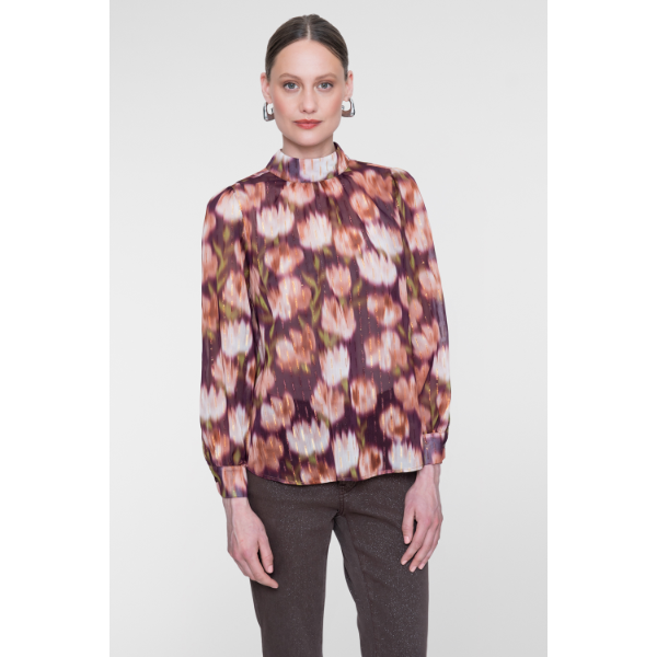 Geisha-Fashi_2026-Winter-1_430_63636-20 Geisha Blouse 63636-20 Cassis/Orange