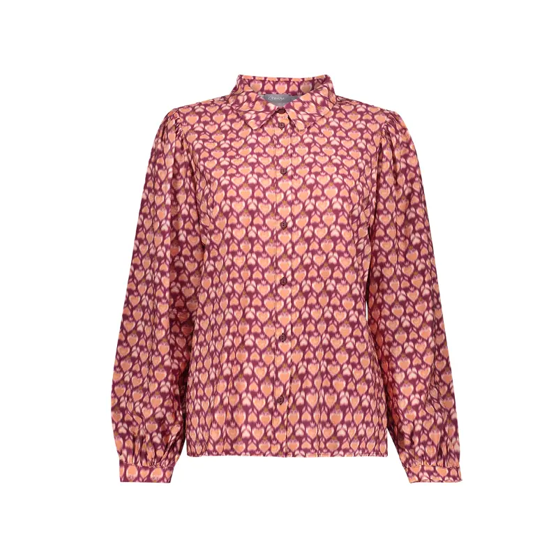 Geisha-Fashi_2026-Winter-1_430_63647-20_2 Geisha Blouse 63647-20 430 Cassis/Orange
