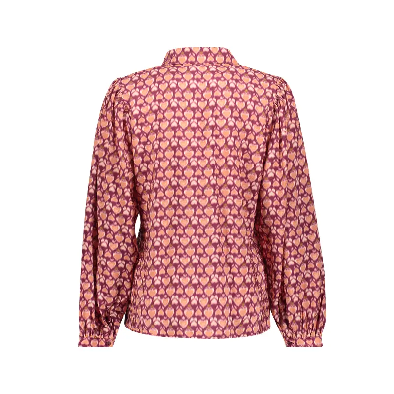 Geisha-Fashi_2026-Winter-1_430_63647-20_3 Geisha Blouse 63647-20 430 Cassis/Orange