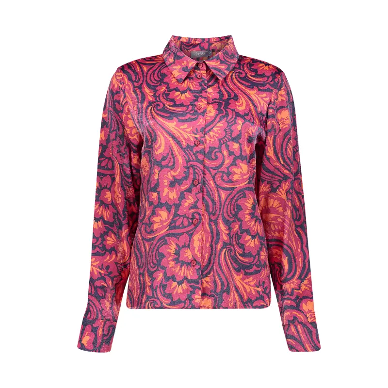 Geisha-Fashi_2026-Winter-1_675_63675-20_2 Geisha Blouse 63675-20 675 Navy/Coral