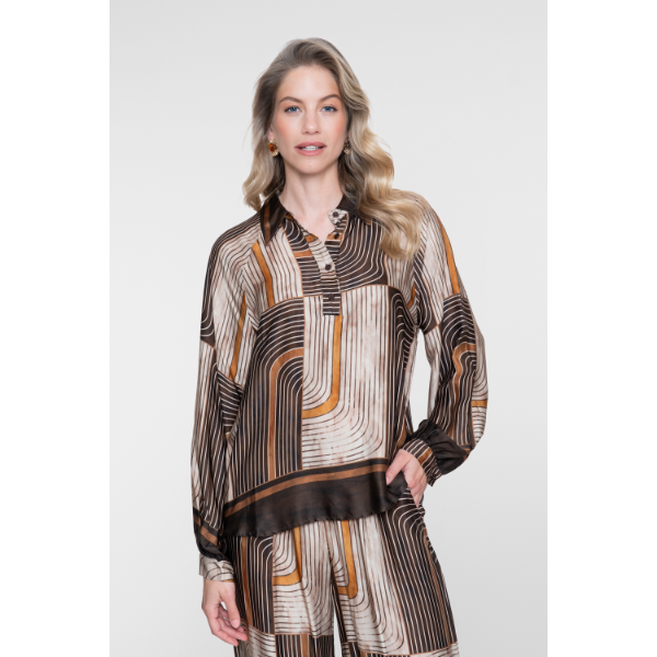 Geisha-Fashi_2026-Winter-1_775_63570-70 Geisha Blouse 63570-70 Brown/Sand