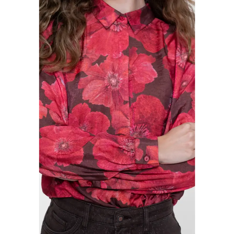 Geisha-Fashi_2026-Winter-1_775_63655-20_7 Geisha Blouse 63655-20 775 Brown/Red