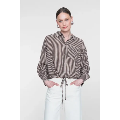 Geisha Blouse 63711-20 775 Brown/Sand