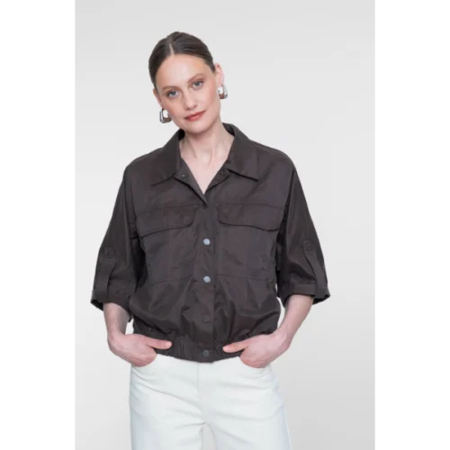 Geisha Blouse/Jasje 65502-10 Bruin