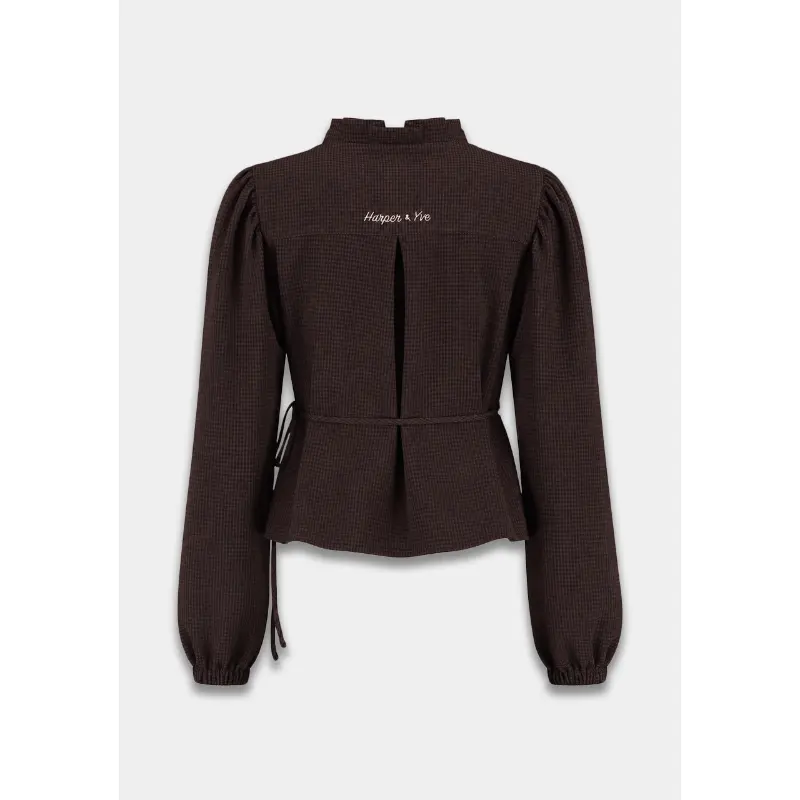 Harper-&-Yve_AutumnWinter-2026_1025_AW6P601_3 Harper&Yve Blouse Debby AW6P601 1025 Hot Fudge