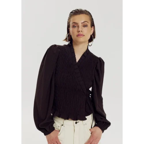 Harper-&-Yve_AutumnWinter-2026_1025_AW6P601_5 Harper&Yve Blouse Debby AW6P601 1025 Hot Fudge