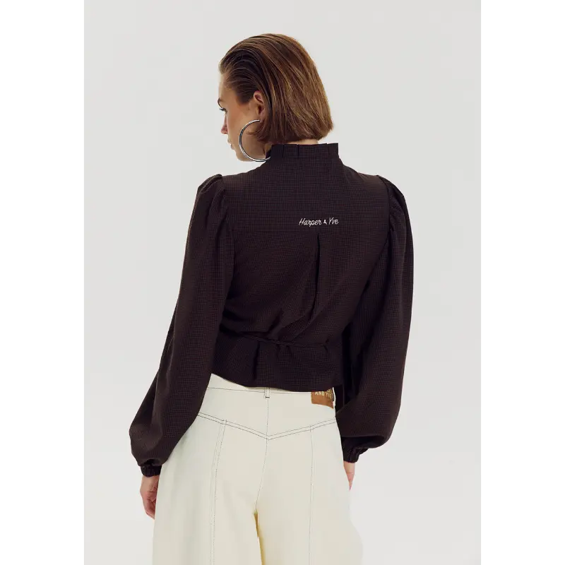 Harper-&-Yve_AutumnWinter-2026_1025_AW6P601_6 Harper&Yve Blouse Debby AW6P601 1025 Hot Fudge