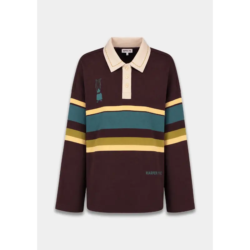 Harper-&-Yve_AutumnWinter-2026_1025_AW6Y503 Harper&Yve Polo Pollie AW6Y503 1025 Hot Fudge