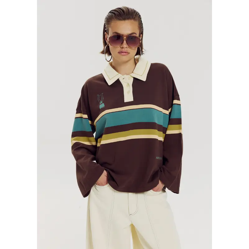 Harper-&-Yve_AutumnWinter-2026_1025_AW6Y503_5 Harper&Yve Polo Pollie AW6Y503 1025 Hot Fudge