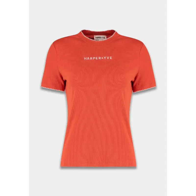 Harper-&-Yve_AutumnWinter-2026_327_AW6P400 Harper&Yve T-Shirt Cammy AW6P400 327 Paprika