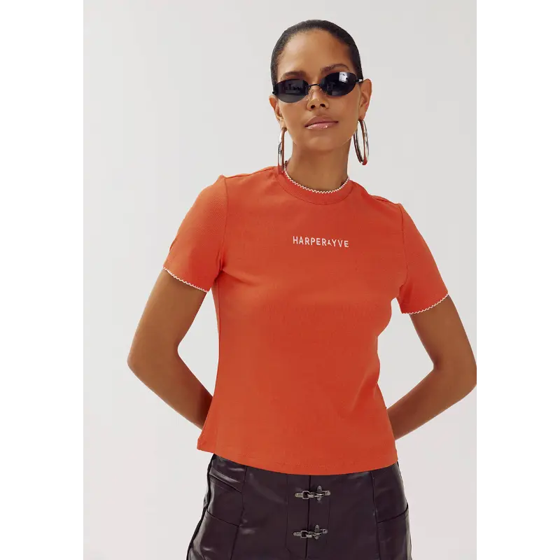 Harper-&-Yve_AutumnWinter-2026_327_AW6P400_5 Harper&Yve T-Shirt Cammy AW6P400 327 Paprika