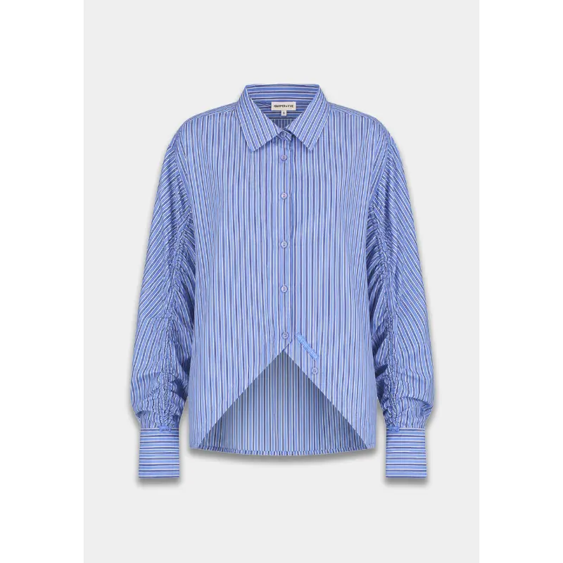 Harper-&-Yve_AutumnWinter-2026_420_AW6C601 Harper&Yve Blouse Ted AW6C601 420 Stripe Blue