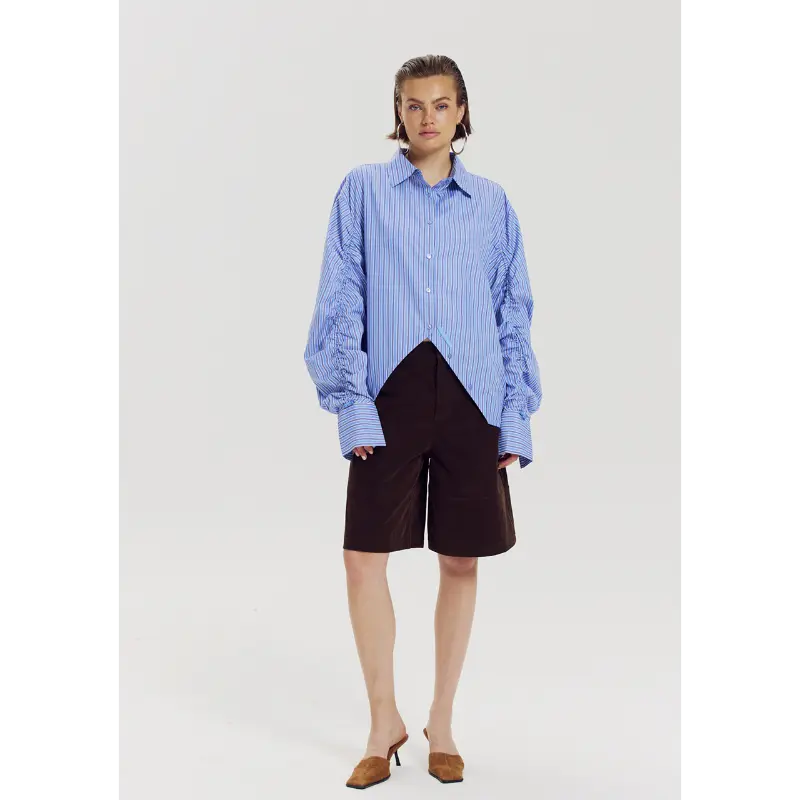 Harper-&-Yve_AutumnWinter-2026_420_AW6C601_3 Harper&Yve Blouse Ted AW6C601 420 Stripe Blue