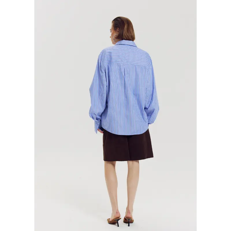 Harper-&-Yve_AutumnWinter-2026_420_AW6C601_4 Harper&Yve Blouse Ted AW6C601 420 Stripe Blue