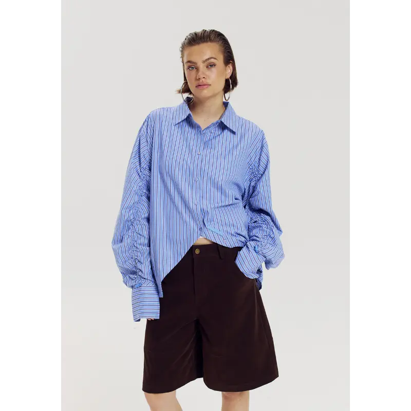 Harper-&-Yve_AutumnWinter-2026_420_AW6C601_5 Harper&Yve Blouse Ted AW6C601 420 Stripe Blue