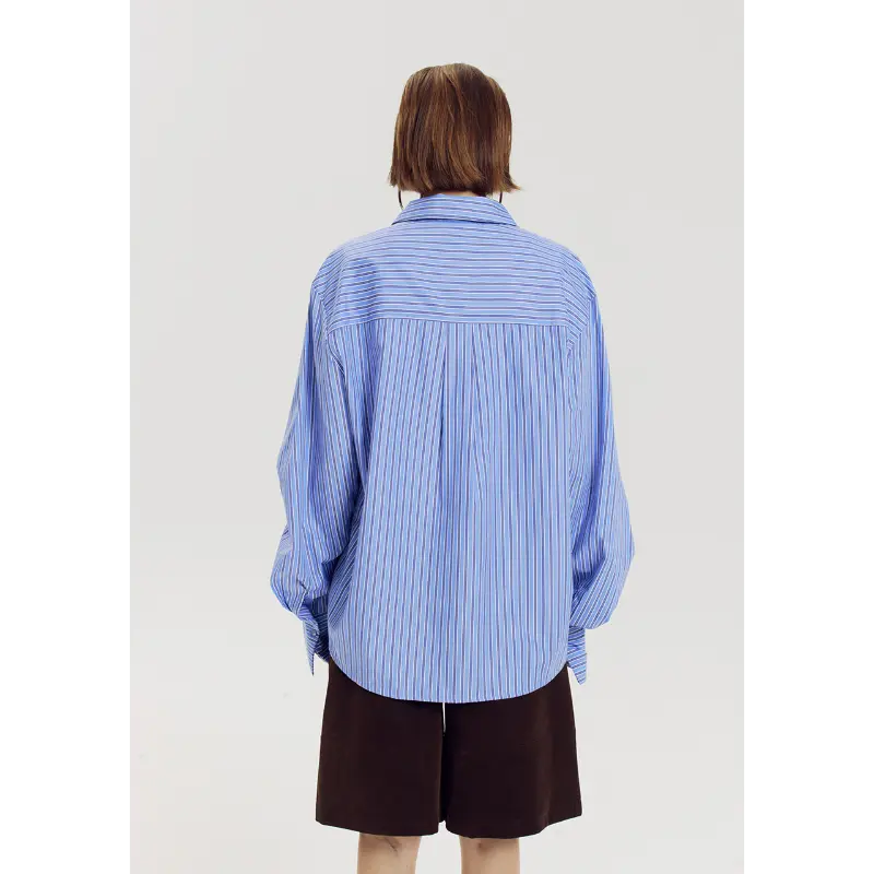 Harper-&-Yve_AutumnWinter-2026_420_AW6C601_6 Harper&Yve Blouse Ted AW6C601 420 Stripe Blue