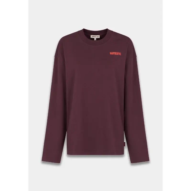 Harper-&-Yve_AutumnWinter-2026_635_AW6Y502 Harper&Yve T-Shirt Elana AW6Y502 635 Huckleberry