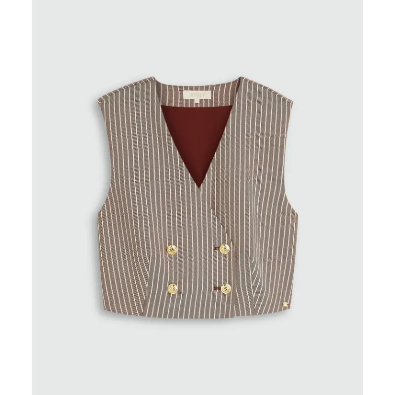 JOSH-V-_FALL-2026_647_JV-2608-0105_2 Josh V Gilet Jorja JV-2608-0105 647 Burgundy