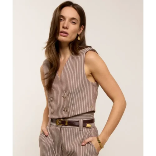 JOSH-V-_FALL-2026_647_JV-2608-0105_4 Josh V Gilet Jorja JV-2608-0105 647 Burgundy