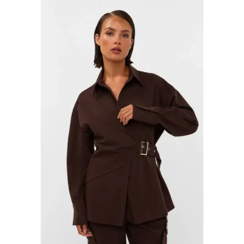 STUDIO-AMAYA_AutumnWinter-2026_200_263ST-51 Studio Amaya Blouse Roos 263ST-51 200 Brown