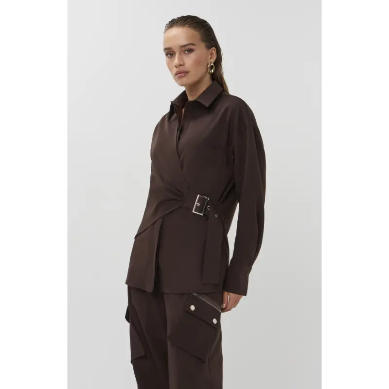 STUDIO-AMAYA_AutumnWinter-2026_200_263ST-51_2 Studio Amaya Blouse Roos 263ST-51 200 Brown