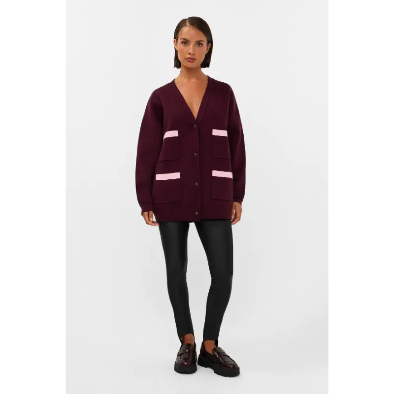 Studio Amaya Vest Veya 263ST-1 603 Bordeaux