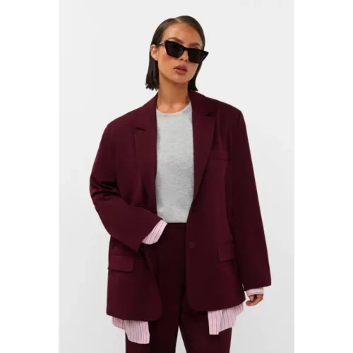 STUDIO-AMAYA_AutumnWinter-2026_603_263ST-22 Studio Amaya Blazer Haven 263ST-22 603 Bordeaux