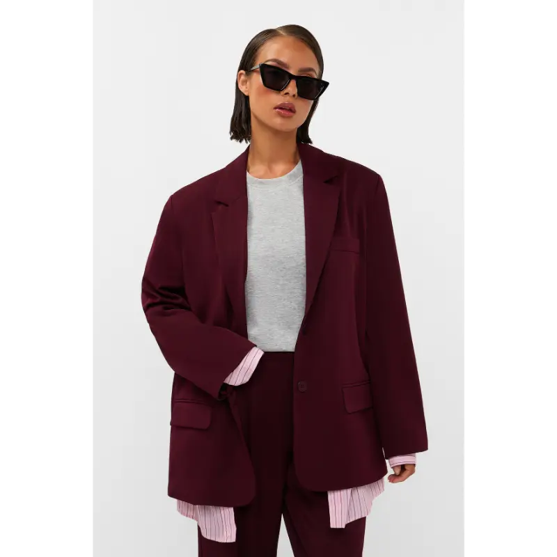 STUDIO-AMAYA_AutumnWinter-2026_603_263ST-22 Studio Amaya Blazer Haven 263ST-22 603 Bordeaux