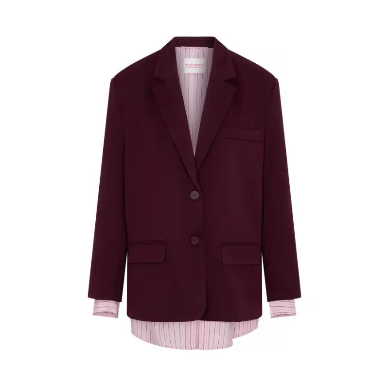 STUDIO-AMAYA_AutumnWinter-2026_603_263ST-22_4 Studio Amaya Blazer Haven 263ST-22 603 Bordeaux