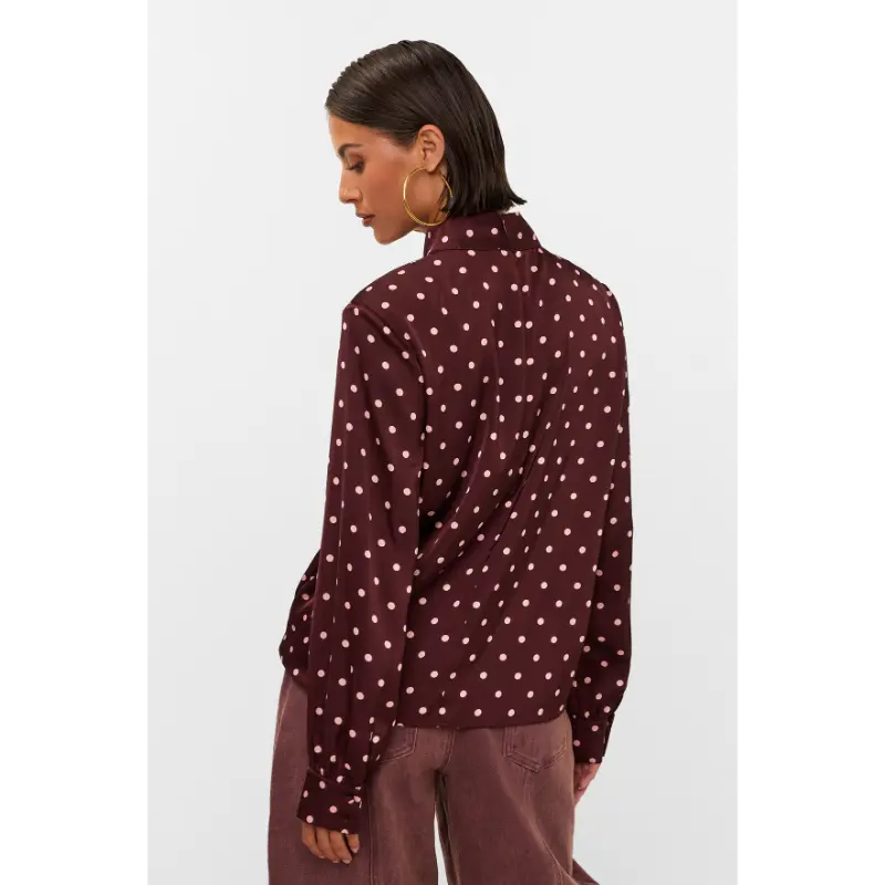 STUDIO-AMAYA_AutumnWinter-2026_603_263ST-47_4 Studio Amaya Blouse Selya 263ST-47 603 Bordeaux