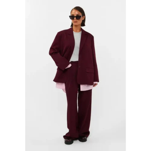 STUDIO-AMAYA_AutumnWinter-2026_603_263ST-49 Studio Amaya Broek Jackie 263ST-49 603 Bordeaux