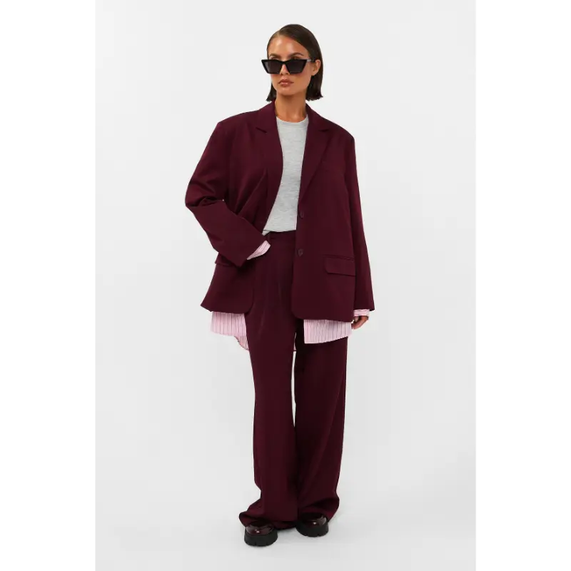 STUDIO-AMAYA_AutumnWinter-2026_603_263ST-49 Studio Amaya Broek Jackie 263ST-49 603 Bordeaux