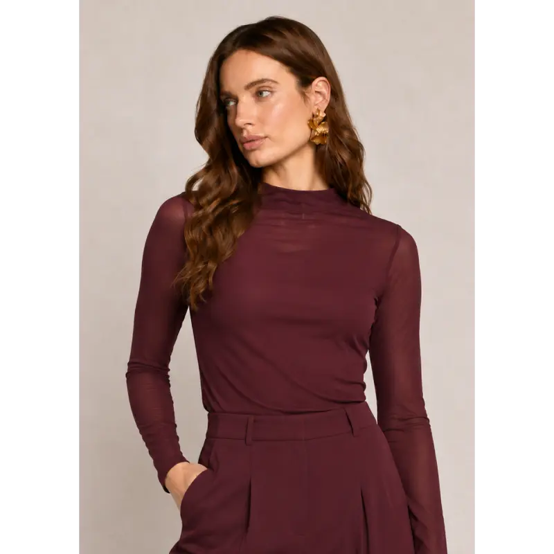 Tally1 Freebird Top Tally 99 Burgundy