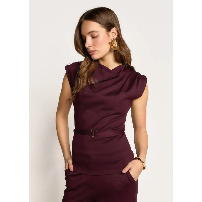 Tansy1 Freebird Top Tansy 2363 Burgundy