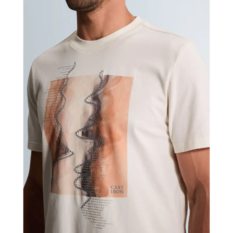 ctss26085094 Cast Iron T-Shirt CTSS2608509 7555 White Down