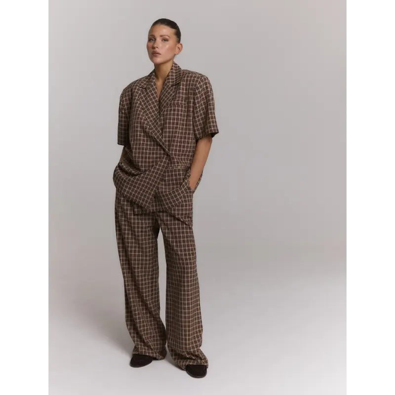 r26084570132 Refined Department Blouse Ella R2608457013 Multicolour Check