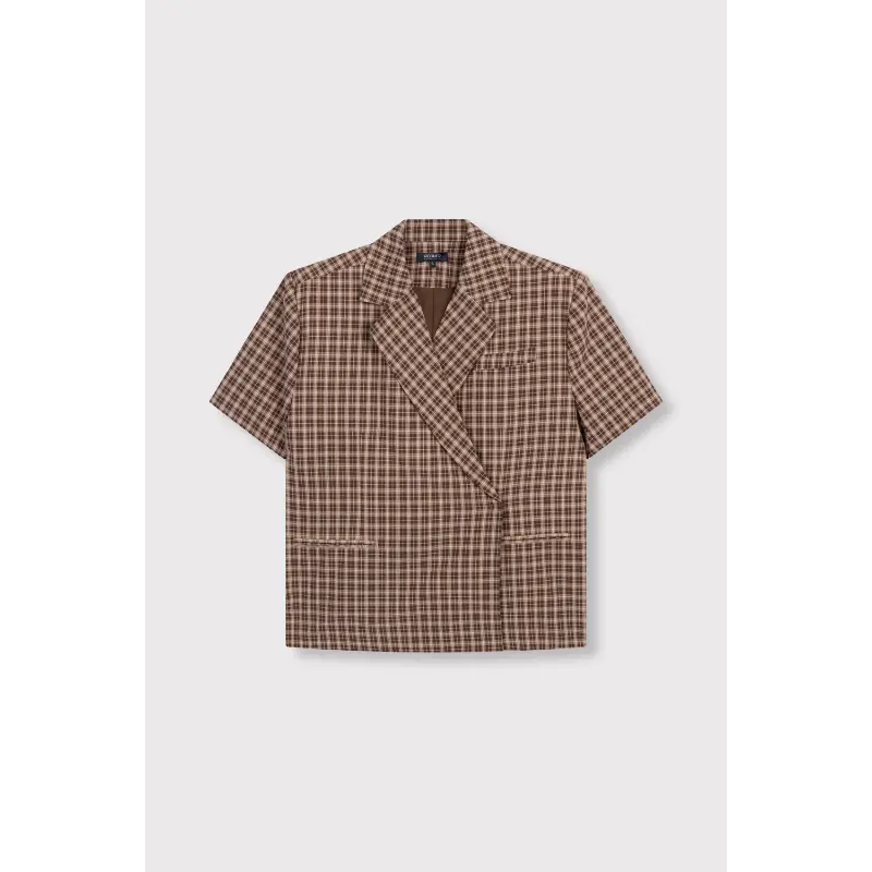 r26084570133 Refined Department Blouse Ella R2608457013 Multicolour Check