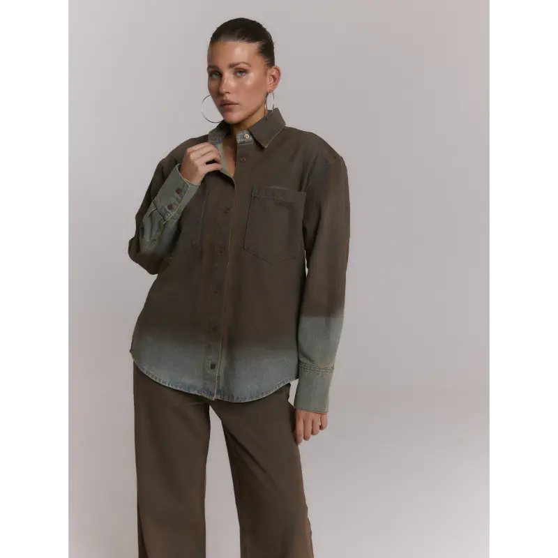 r26089730311 Refined Department Blouse Naro R2608973031 Washed Denim