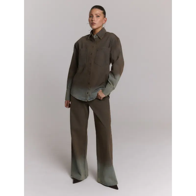 r26089730312 Refined Department Blouse Naro R2608973031 Washed Denim