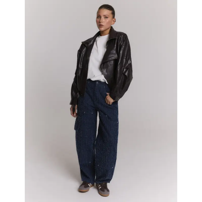 r26091740602 Refined Department Broek Coco R2609174060 Blue Denim