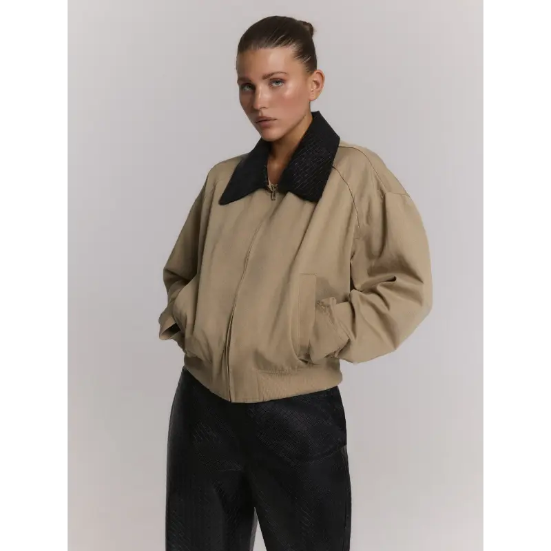 r26094821043 Refined Department Bomber Jotti R2609482104 Light Beige
